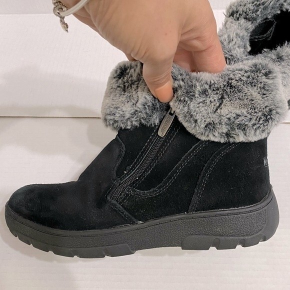 Khombu Women's Jessica Ankle Boots Faux Fur Shearling Lining-Size 6M - Picture 8 of 10